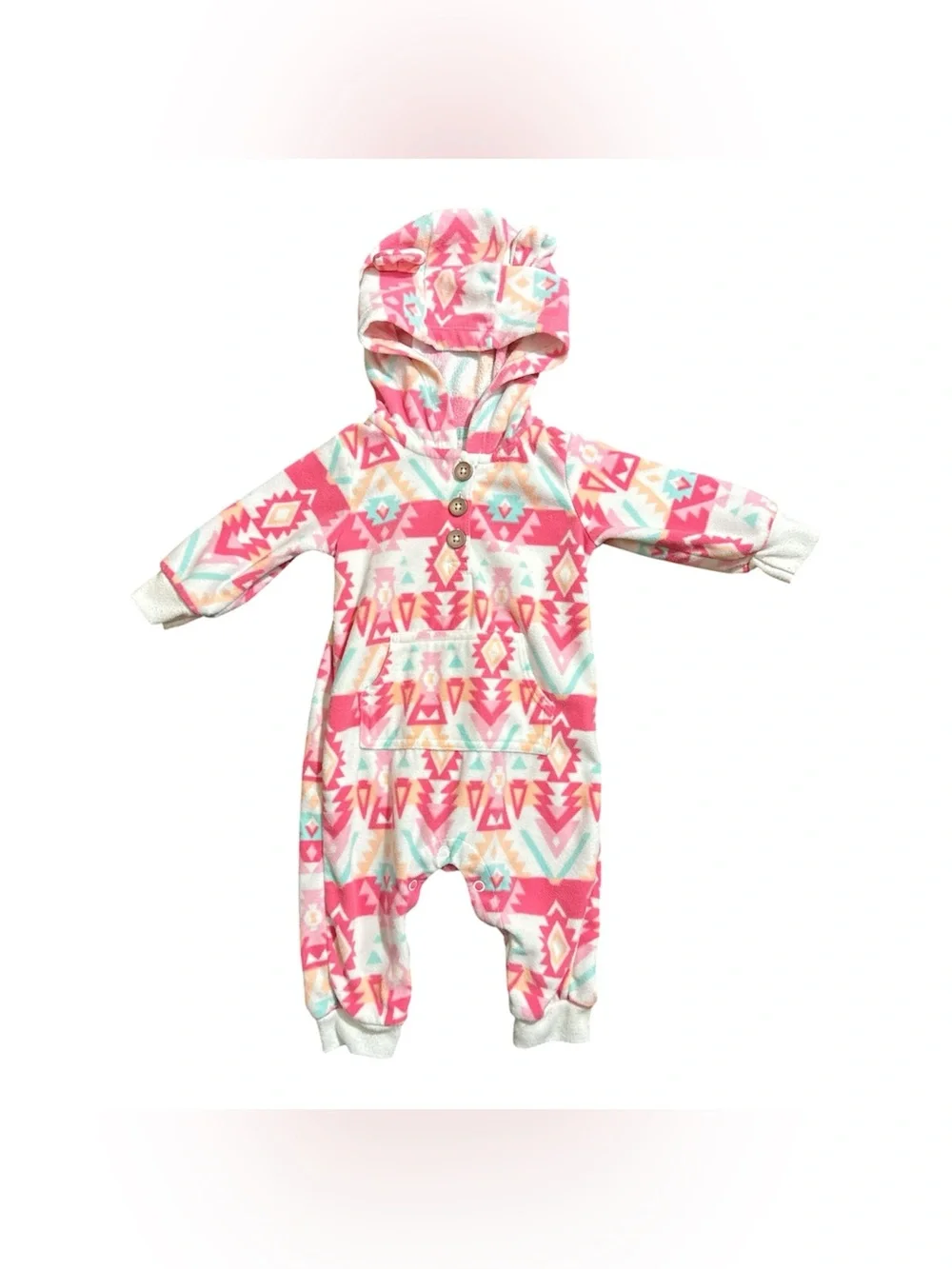 Carter's Girls 6 MONTHS Fleece Pajamas Bundle of 3